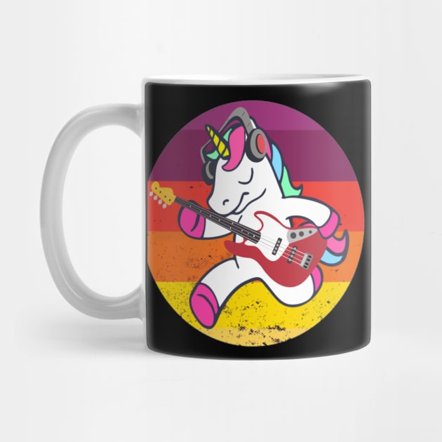 Unicorn rocker rock music guitar band by KK-Royal